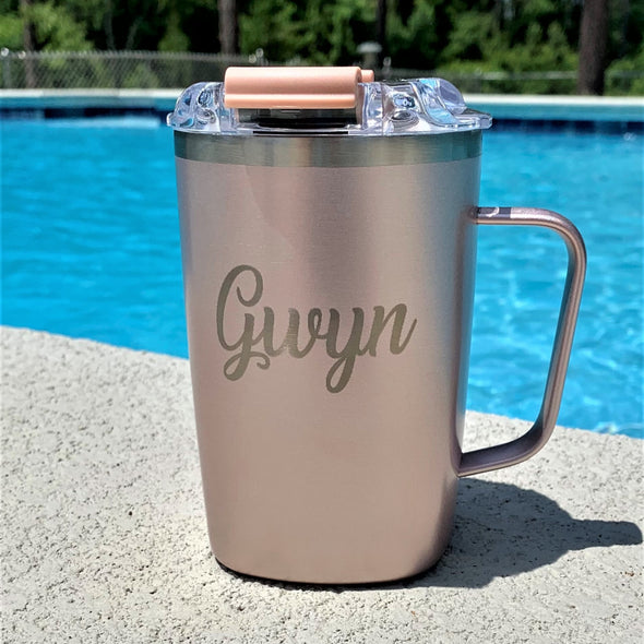 Personalized Brumate Toddy - Glitter Rose Gold